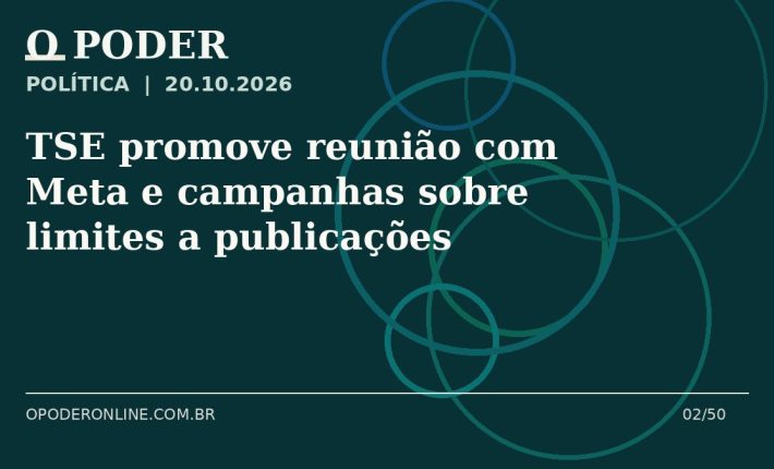 Arte editorial ilustrativa sobre: TSE promove reunião com Meta e campanhas sobre limites a publicações