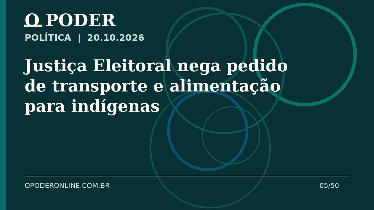 Arte editorial ilustrativa sobre: Justiça Eleitoral nega pedido de transporte e alimentação para indígenas