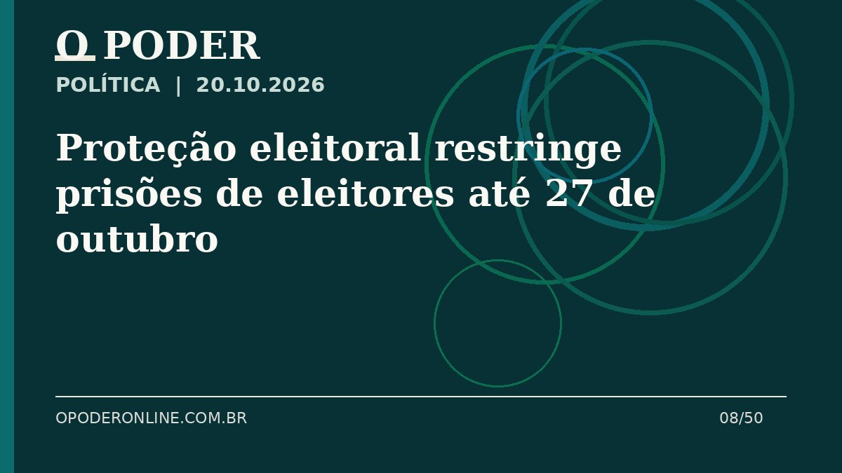 Arte editorial ilustrativa sobre: Proteção eleitoral restringe prisões de eleitores até 27 de outubro
