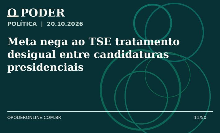 Arte editorial ilustrativa sobre: Meta nega ao TSE tratamento desigual entre candidaturas presidenciais