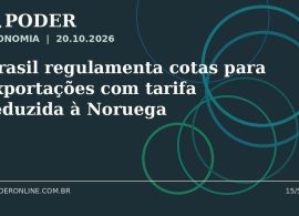 Arte editorial ilustrativa sobre: Brasil regulamenta cotas para exportações com tarifa reduzida à Noruega
