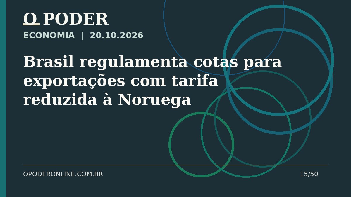 Arte editorial ilustrativa sobre: Brasil regulamenta cotas para exportações com tarifa reduzida à Noruega
