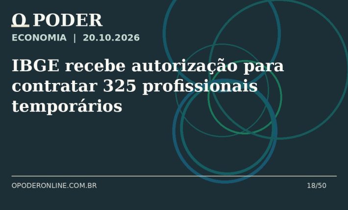Arte editorial ilustrativa sobre: IBGE recebe autorização para contratar 325 profissionais temporários