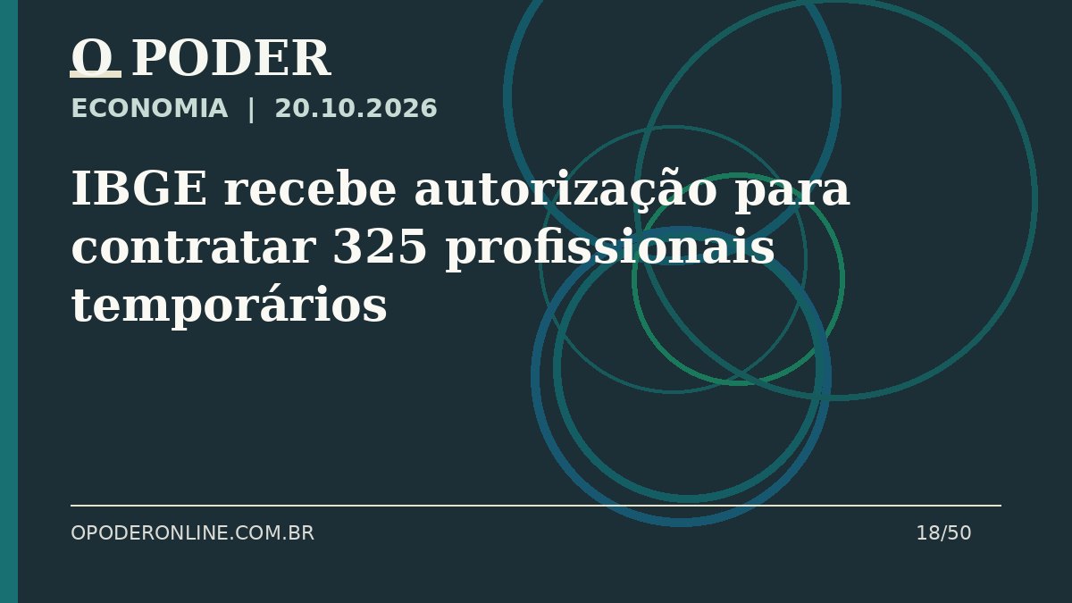 Arte editorial ilustrativa sobre: IBGE recebe autorização para contratar 325 profissionais temporários