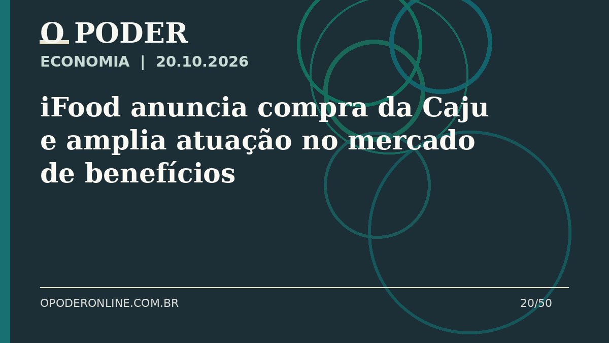 Arte editorial ilustrativa sobre: iFood anuncia compra da Caju e amplia atuação no mercado de benefícios