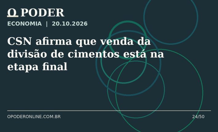Arte editorial ilustrativa sobre: CSN afirma que venda da divisão de cimentos está na etapa final