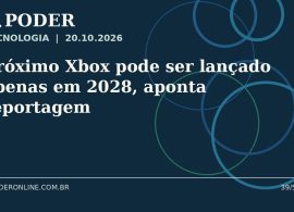 Arte editorial ilustrativa sobre: Próximo Xbox pode ser lançado apenas em 2028, aponta reportagem