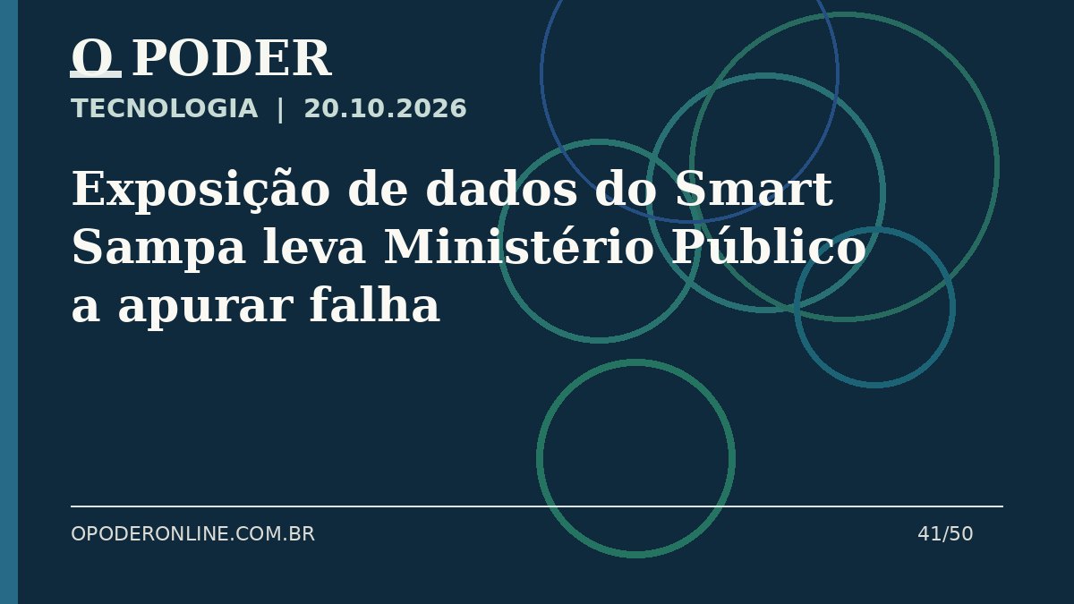 Arte editorial ilustrativa sobre: Exposição de dados do Smart Sampa leva Ministério Público a apurar falha